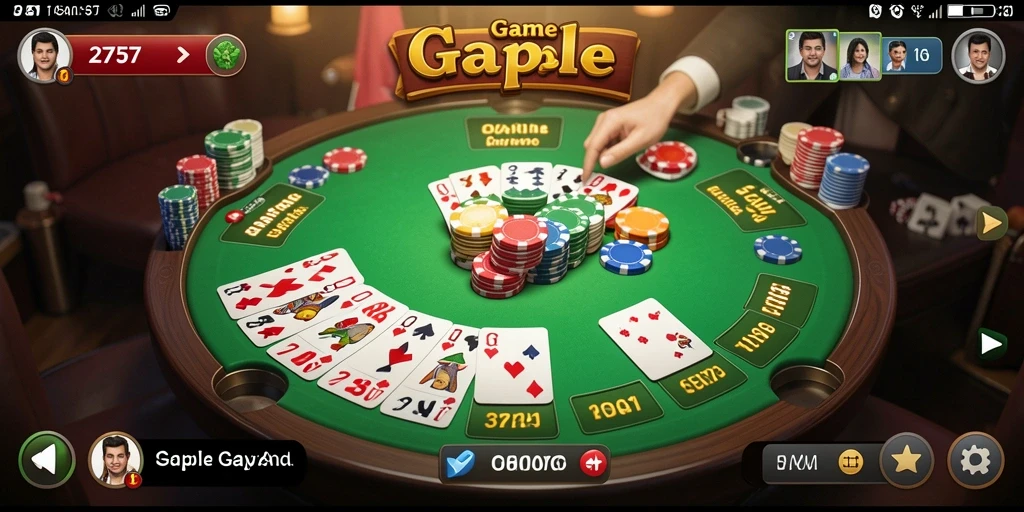 Tampilan gameplay seru dalam Game Gaple 2757.