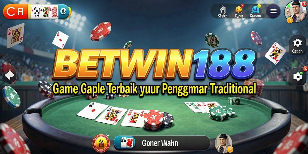 Tampilan gameplay seru dari game Gaple BETWIN188.