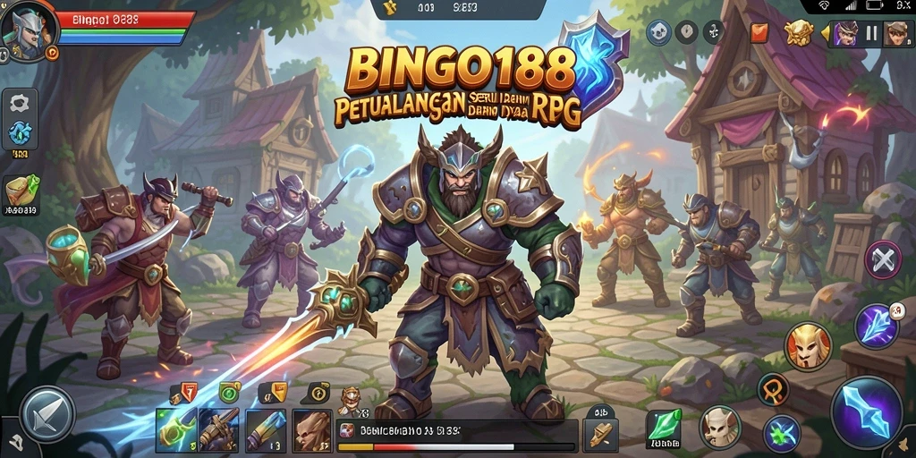 Tampilan gameplay RPG yang menarik dan penuh aksi di BINGO188.