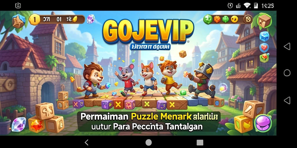 Tampilan gameplay seru dari GOJEKVIP yang menantang.
