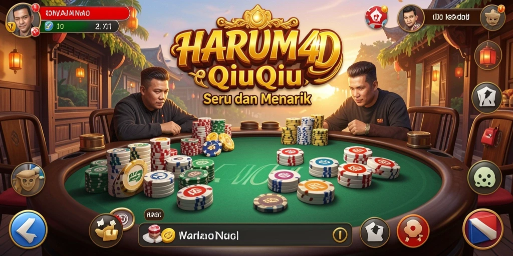 Screenshot utama HARUM4D menampilkan gameplay QiuQiu yang seru.