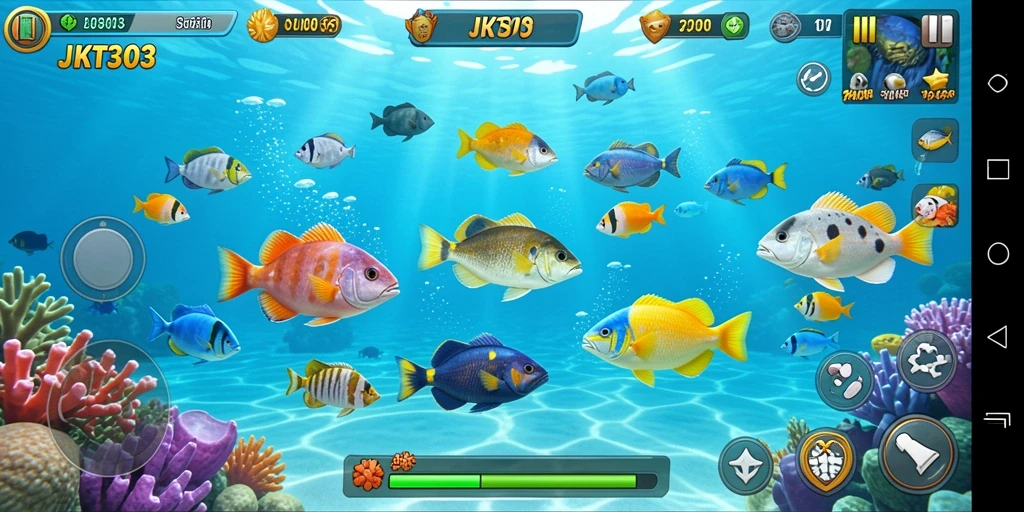 Gameplay seru dan menantang dari JKT303 dalam menangkap ikan.