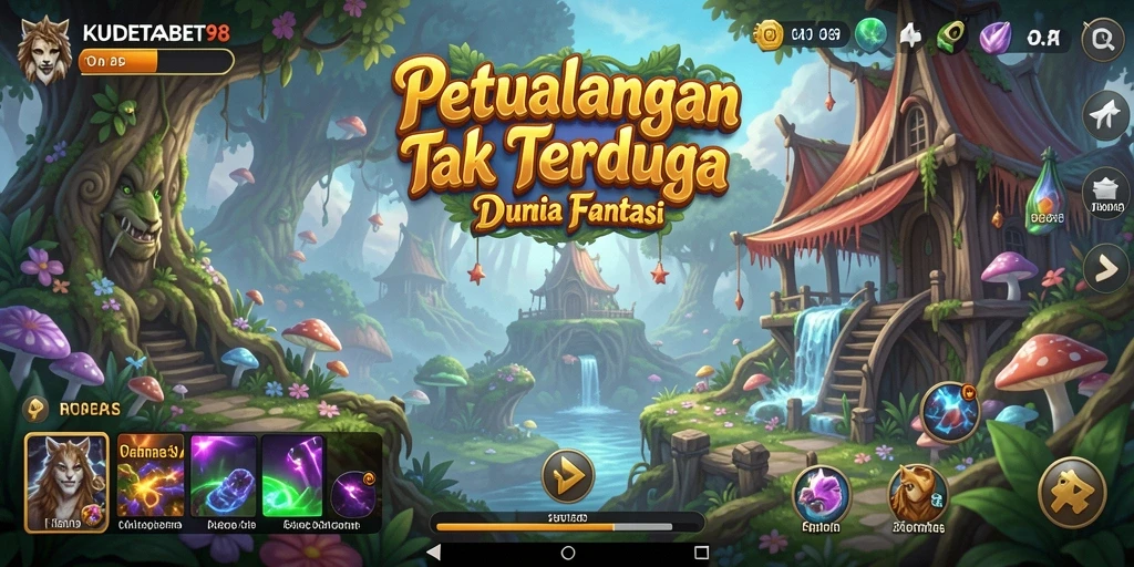 Screenshot gameplay KUDETABET98 yang menunjukkan aksi seru di dunia petualangan.