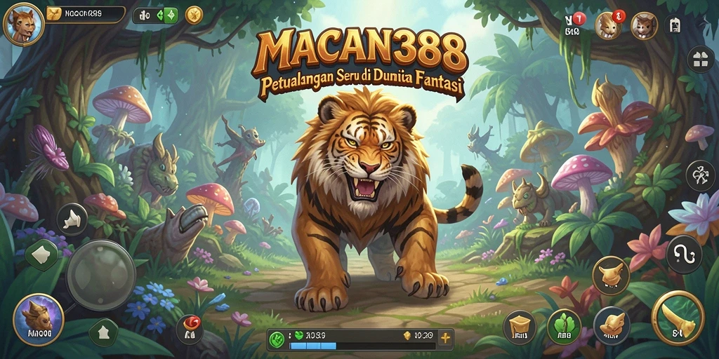 Tampilan gameplay <strong>MACAN388</strong> yang menakjubkan di dunia petualangan.