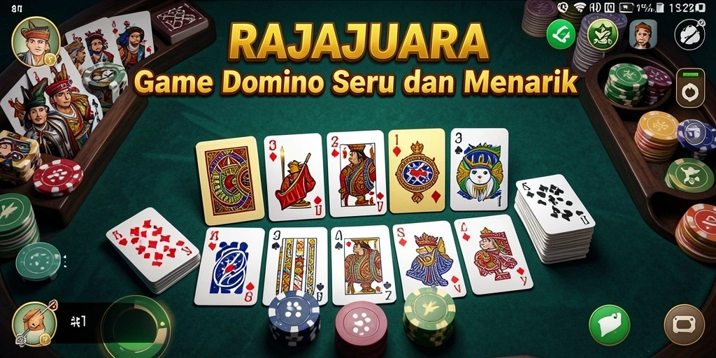 Tampilan gameplay seru dari game Domino RAJAJUARA.
