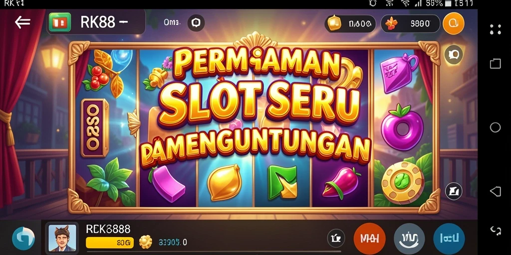 Tampilan gameplay Slot yang menegangkan dan seru di RK88.