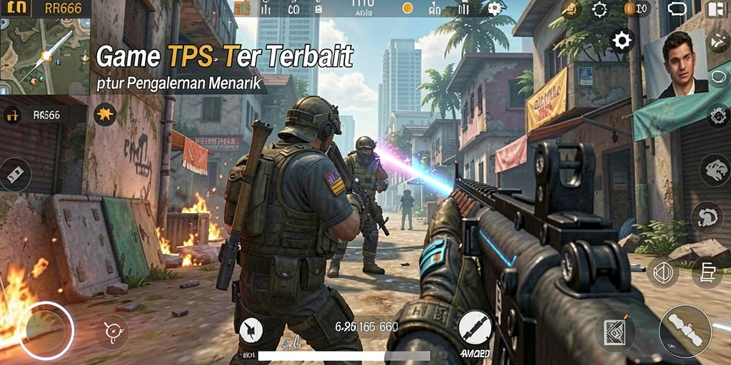 Tampilan gameplay seru di RR666 dengan pertempuran intens.