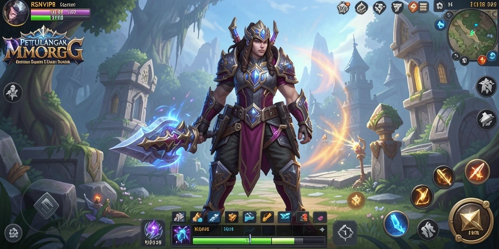 Gameplay penuh aksi di dunia fantastis RSNVIP8.