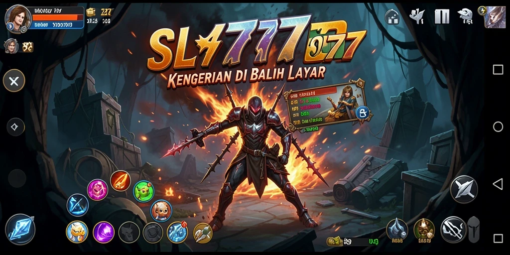 Screenshot gameplay SL777 yang menampilkan suasana horor yang menegangkan.