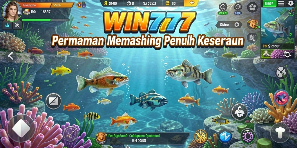 Tampilan gameplay memancing yang seru di WIN777.