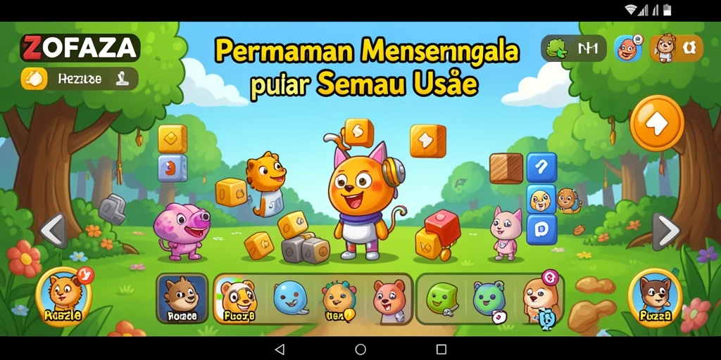 Screenshot menampilkan gameplay menarik dalam ZOFAZA yang penuh tantangan.